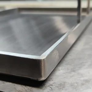 Stainless Steel Grill Pan With Round Edges