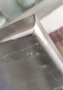 Stainless Steel Grill Pan With Straight Edges