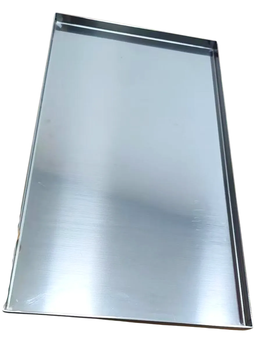 Custom Stainless Steel Grill Pan Sample With Brushed Finish
